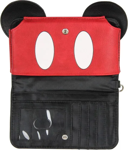 Vista 3 de Disney Mickey Mouse Ears 90 Years True Original 3D Cartera para teléfono celular Negro talla única