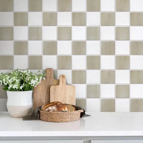 Vista 9 de Commomy 10 azulejos 3D mate para despegar y pegar de 11.8 x 11.8 pulgadas, ultraligeros de PVC, cuadrados, para despegar y pegar para cocina