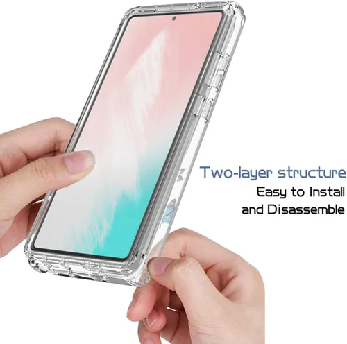 Vista 4 de Funda para Galaxy Note 20 5G, SM-N981U con protector de pantalla de vidrio templado, carcasa rígida de diseño floral de cuerpo completo + funda