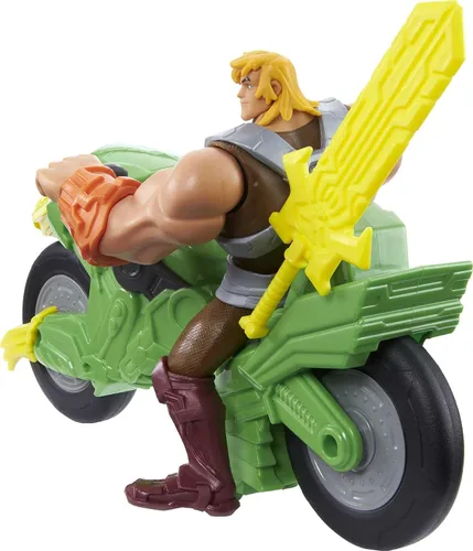 Vista 6 de Masters of the Universe He-Man y la figura de acción vehículo basado en series animadas personajes de batalla articulados regalo para mayores de 4
