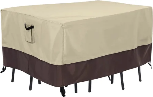 Vista 31 de ABCCANOPY Cubierta de Mesa Rectangular Cubierta de Mesa Universal Cubierta de Silla para Exteriores Impermeable y a Prueba de Polvo Resistente al