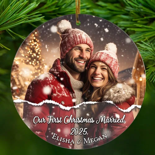 Vista 11 de Adorno personalizado de nuestro primer apartamento, con nombre y dirección personalizados, acrílico, 2.90 x 2.90 pulgadas, adornos de regalo