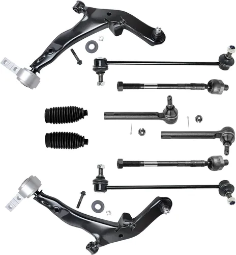Vista 184 de Detroit Axle - Kit de suspensión delantera de 10 piezas para Chevrolet Trailblazer GMC Envoy 2004-2007 2005 2006 Soportes de brazo de control