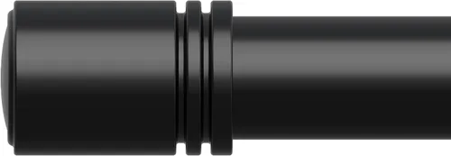 Vista 10 de Barras de cortina para ventanas de 48 a 84 pulgadas, 6/8 pulgadas de diámetro, longitud ajustable, estilo tapa de extremo, barra de cortina Negro