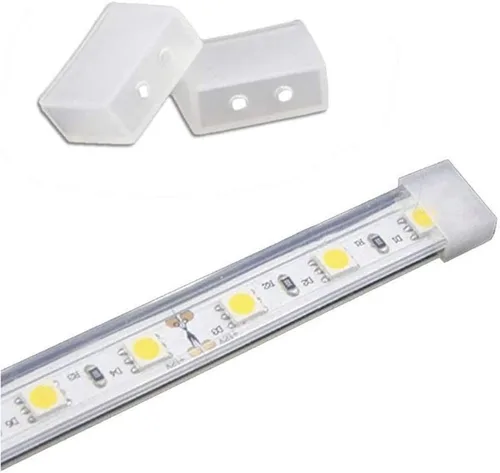 Vista 2 de 99 Lighting 200 unids/lote 0.394 in Silicona SMD 5050 Impermeable Led Tube Tira de luz y 0.236 in 0.236x0.472 in Led Neon Flex Tapa Tapa Tapa