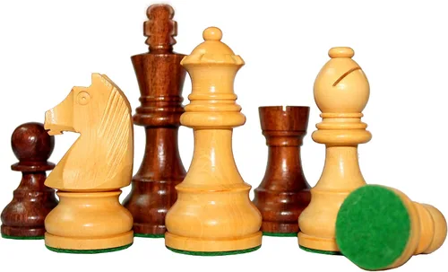 Vista 7 de StonKraft - Peón de piezas de ajedrez de madera con piezas de ajedrez extra de reinas (3.75 pulgadas de altura King)