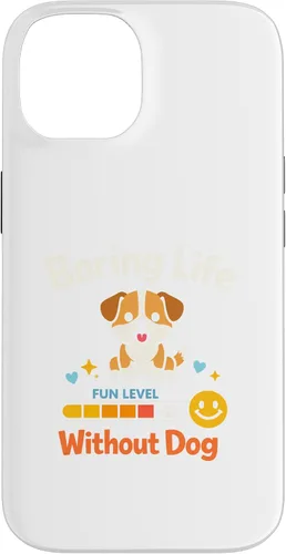 Vista 4 de Boring Life Without Dog Funny for Man Woman Kids Case for iPhone 16