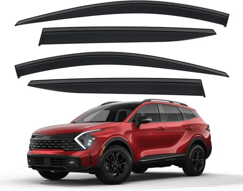 Vista 11 de Protector de lluvia adhesivo compatible con Toyota RAV4 2019-2025, protector de parabrisas de policarbonato, deflector de viento para ventana