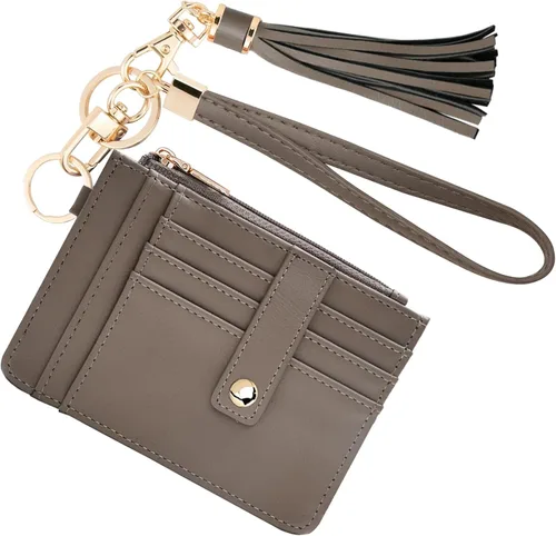 Vista 40 de KNGITRYI Billeteras pequeñas de pulsera para mujer RFID para tarjetas de crédito, cartera con llavero, cartera para tarjetas de crédito