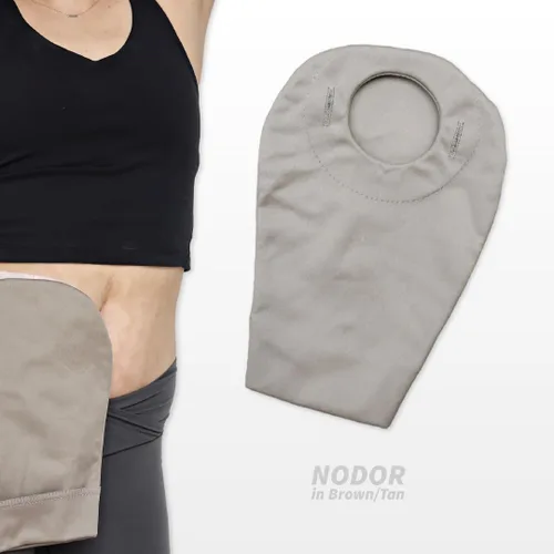 Vista 8 de NODOR - Fundas para bolsas de ostomía que reducen el olor, absorben la humedad, tela fresca, se adaptan a todos los tamaños de ostomía, protección