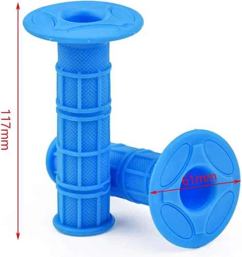 Vista 3 de HIAORS 7/8" Empuñaduras universales para motocicleta, compatibles con YZ125 YZ250 YZ426F YZ450F TTR250 WR250R YZ80 YZ85 50cc 110cc 70cc Pit Dirt Azul