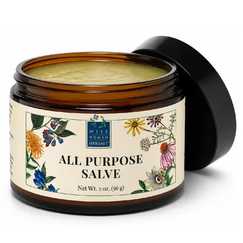 Vista 9 de Wise Woman Herbals Salve multiusos, caléndula y consuelda, piel seca, 1 oz