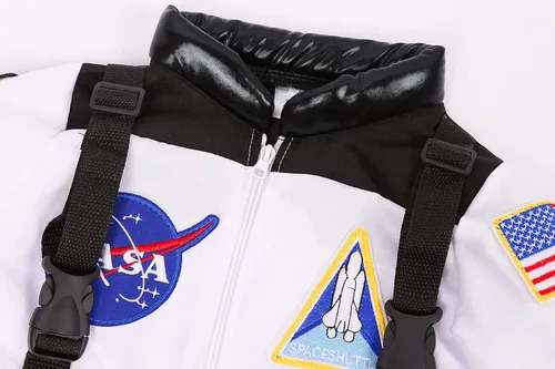 Vista 3 de Cuteshower Disfraz de astronauta de la NASA para niños y niñas