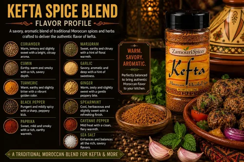 Vista 5 de Kefta - Especia marroquí de albóndigas 2.0 oz - Zamouri Spices