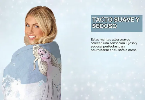 Vista 4 de Northwest Manta Frozen Silk Touch, 46 x 60 pulgadas, Snow Play