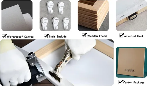 Vista 6 de KLVOS Lienzo de música vintage, diseño industrial, impresión de guitarra, arte de pared, regalos temáticos musicales únicos para amantes
