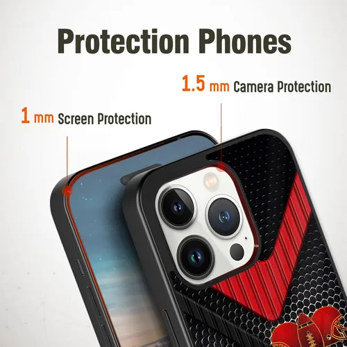 Vista 4 de Fundas de teléfono personalizadas para iPhone 8 11 12 13 14 15 16 Pro Max Plus Mini Xr Xs para Samsung S A Note Series Funda protectora negra
