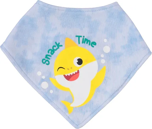 Vista 3 de Baby Shark Baby Boys Infant 3 Piece One Piece Bodysuit with Pull on Pant and Matching Accessory