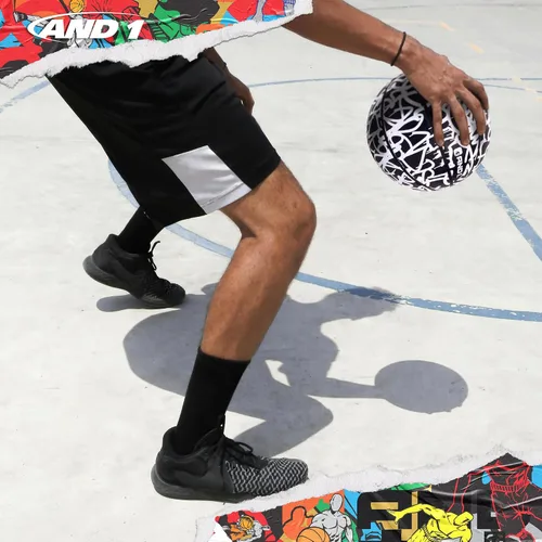 Vista 6 de AND1 Chaos - Pelota de baloncesto de goma: lista para jugar, tamaño reglamentario oficial (29.5 pulgadas), para juegos de baloncesto en interiores