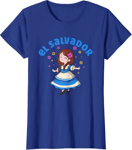 Vista 46 de Camiseta de mujer hispana con bandera salvadoreña de El Salvador Orgullosa, Negro
