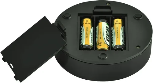 Vista 3 de KITOSUN Luz LED de florero de 4 pulgadas, color negro, estilo moderno con 9 LED blancos cálidos, control táctil, funciona
