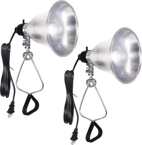 Vista 13 de Simple Deluxe - Lámpara de techo con abrazadera de 5.5 pulgadas con reflector de aluminio de hasta 60 W, casquillo E26 (sin foco incluido), cable