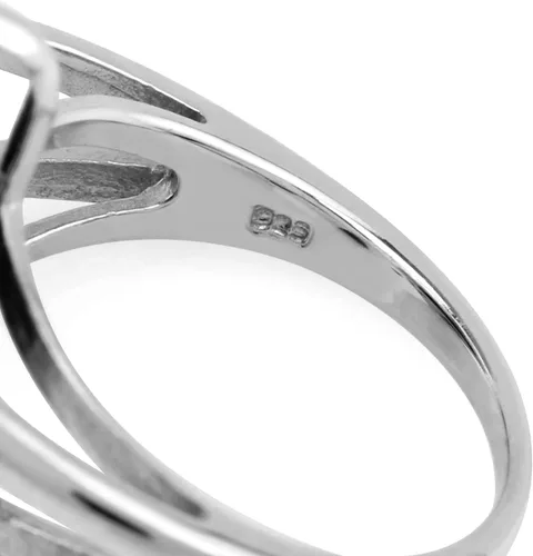 Vista 5 de Silvershake Huge 18X13mm Genuine Gemstones 925 Sterling Silver Right Hand Cocktail Ring Jewelry for Women