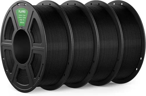 Vista 17 de PLA PRO - Filamento de impresión 3D de 0.07 in, 8.8 lbs, negro/rojo/amarillo/azul Refine Surface, Stronger Toughness, PLA Filament Dimensional