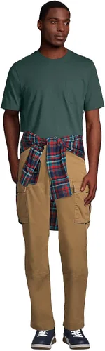 Vista 5 de Lands' End Camiseta de manga corta Super-T con bolsillo para hombre
