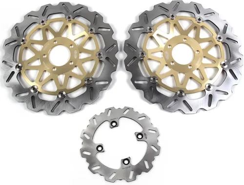 Vista 15 de Arashi Rotores de disco de freno delantero y trasero para Kawasaki Ninja ZX6R 600 2007-2015 Accesorios de repuesto de motocicleta ZX-6R 2008 2009