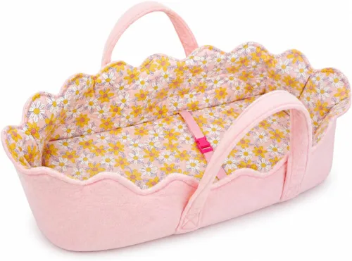 Vista 11 de June Garden Cozy Dream Doll Bassinet - Portador Portátil para Muñecas de Bebé - Se Adapta a Muñecas American Girl o Osos de Peluche de hasta 18