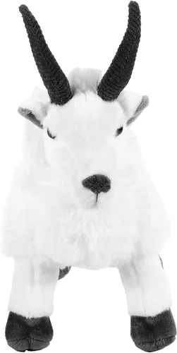 Vista 2 de The Petting Zoo Peluche de cabra de montaña, regalos para niños, animales del zoológico Wild Onez, juguete de peluche de cabra de 12 pulgadas