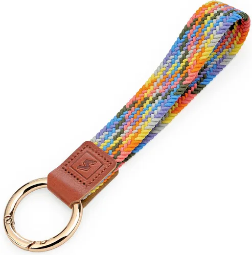 Vista 6 de Cordón de pulsera, soporte elástico para llavero, diseño elástico original anticaída R001c Cereza