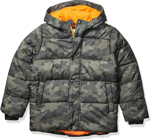 Vista 12 de Amazon Essentials - Chaqueta abullonada resistente con capucha para bebés, niñas pequeñas y niños Negro