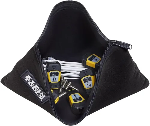 Vista 2 de Klein Tools VDV770-127 Bolsa de repuesto con cremallera para probador Scout Pro 3 y kit de expansión remota, hecha de nailon duradero, color negro