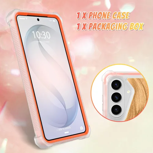 Vista 375 de Bonoma - Funda compatible con Samsung Galaxy S21 Plus, diseño de corazón con purpurina, color rosa Support for MagSafe, Plating Magnetic Case TPU