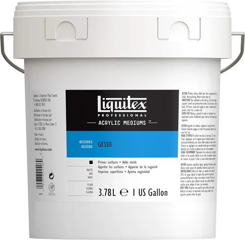 Vista 7 de Liquitex Basics Tubo mediano de Gesso para aplicación en superficies, 8.5 onzas Negro