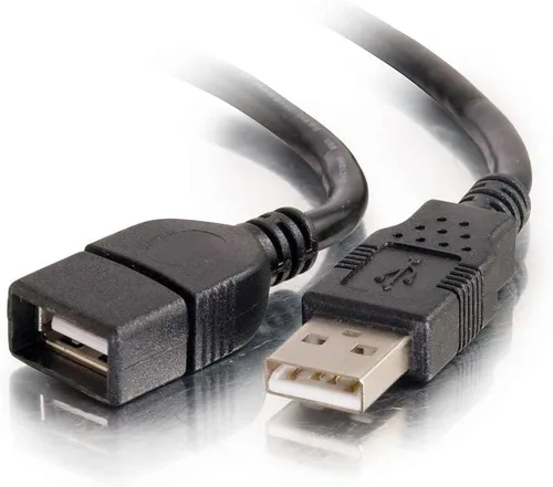 Vista 8 de C2G Cable de extensión USB largo, Cable USB, Cable USB A a A, Negro, 16 pies (4.87 metros), Cables to Go 39010