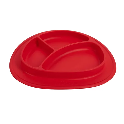 Vista 4 de Nuby Alfombrilla milagrosa de silicona Sure Grip, se adapta a la mayoría de sillas altas, 6 M+, rojo (paquete de 2)