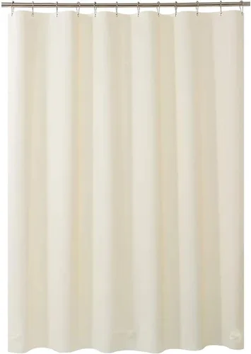 Vista 23 de AmazerBath Cortina de ducha larga de 36 x 84 pulgadas, cortina de ducha transparente de PEVA grueso resistente, cortina estrecha con 2 piedras