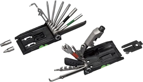 Vista 3 de Topeak Multiherramienta Alien X – Herramienta de reparación de bicicleta plegable de 34 funciones con alicates Master Link, rompedor de cadena