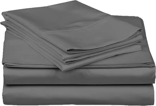 Vista 4 de BLUENILEMILLS Blue Nile Mills - Juego de sábanas de algodón egipcio, 400 hilos, suave, tejido satinado, transpirable, para todas las estaciones