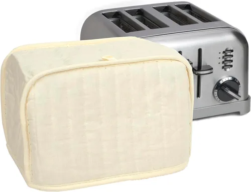 Vista 9 de Funda RITZ Premium Universal para tostadora de dos rebanadas, 11.25" x 5.75" x 7", de poliéster y algodón acolchado, protector contra huellas Negro