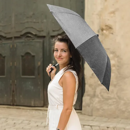 Vista 6 de STROMBERGBRAND UMBRELLAS The Enviro Spectrum Folding Umbrella, Environment Friendly 42" Automatic Open Lightweight Travel Umbrella, Windproof Canopy