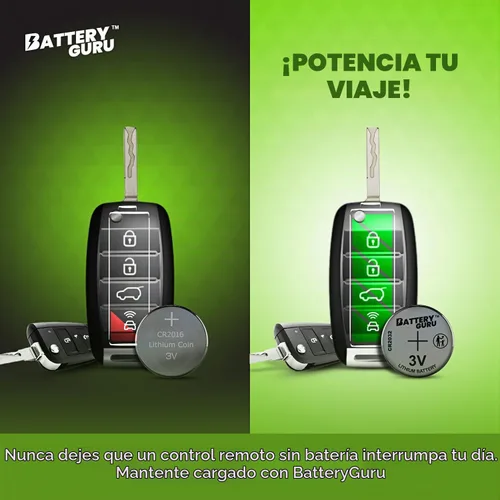 Vista 2 de BatteryGuru - Batería de repuesto para Honda CR-V (seleccionada: 2015-2024 CR-V CR2032 3V Smart Remote Transmister Battery Pack de 2) Powered