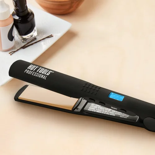 Vista 5 de HOT TOOLS Professional - Plancha plana digital para reducción del frizz, 1 1/4 pulgadas