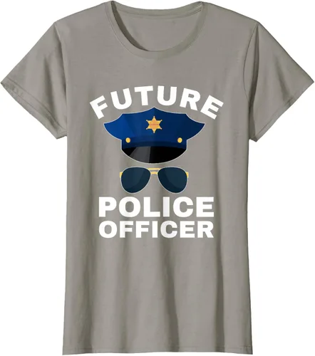 Vista 24 de Camiseta de policía para niños con texto en inglés «Proud Cop Dad»