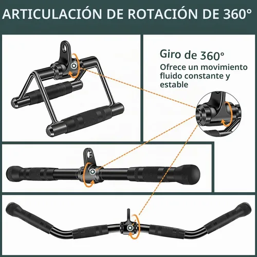 Vista 4 de Cable Machine Attachment, Cable Attachments for Gym, Gym Cable Attachments, Cable Machine Attachments Set