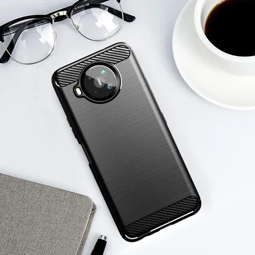 Vista 7 de Osophter Funda para Nokia 8.3 5G, Nokia 8V Funda de absorción de golpes Flexible TPU Caucho Protector para Nokia 8.3 (negro)