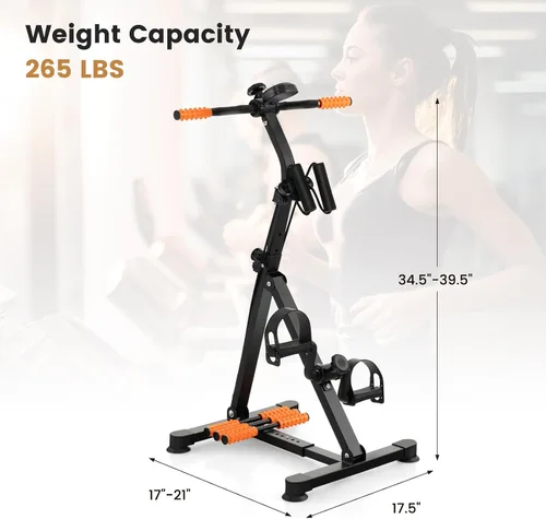 Vista 8 de Bicicleta de Pedal para Personas Mayores, Bicicleta de Ejercicio para Terapia Física de Manos, Brazos, Piernas y Rodillas con Monitor, Equipo